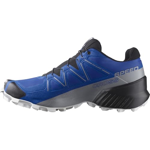 Salomon Men’s Speedcross Trail Running Shoes - Lapis Blue/Black/White - 8.5 - Image 1