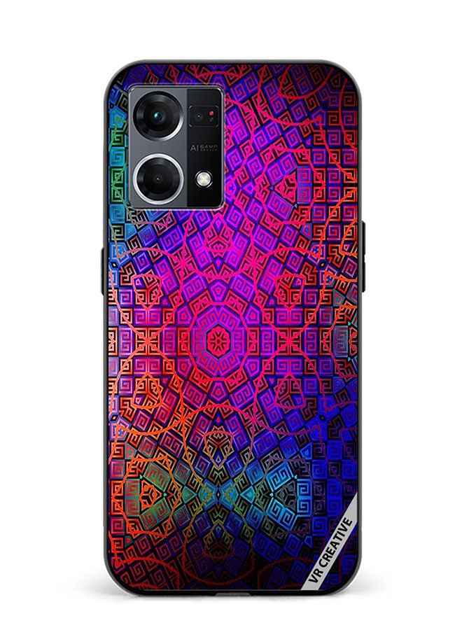 VR CREATIVE Protective Case Cover For Oppo Reno8 4G Design Multicolour - Image 1