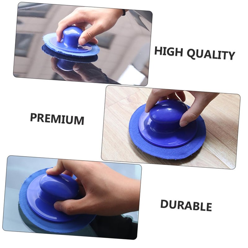 2 Pack Non Scratch Car Wash Sponges Waxing Polishing Pads Cleaning Kit Blue - Image 4