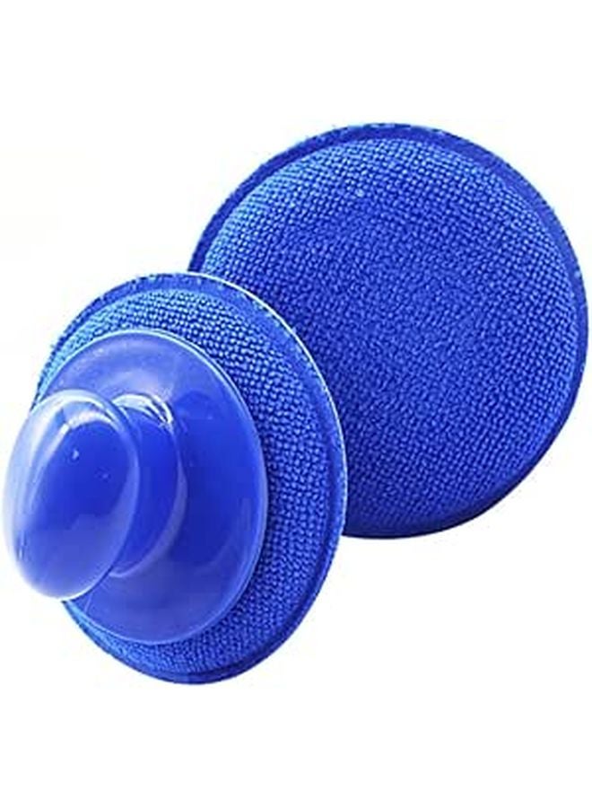 2 Pack Non Scratch Car Wash Sponges Waxing Polishing Pads Cleaning Kit Blue - Image 1