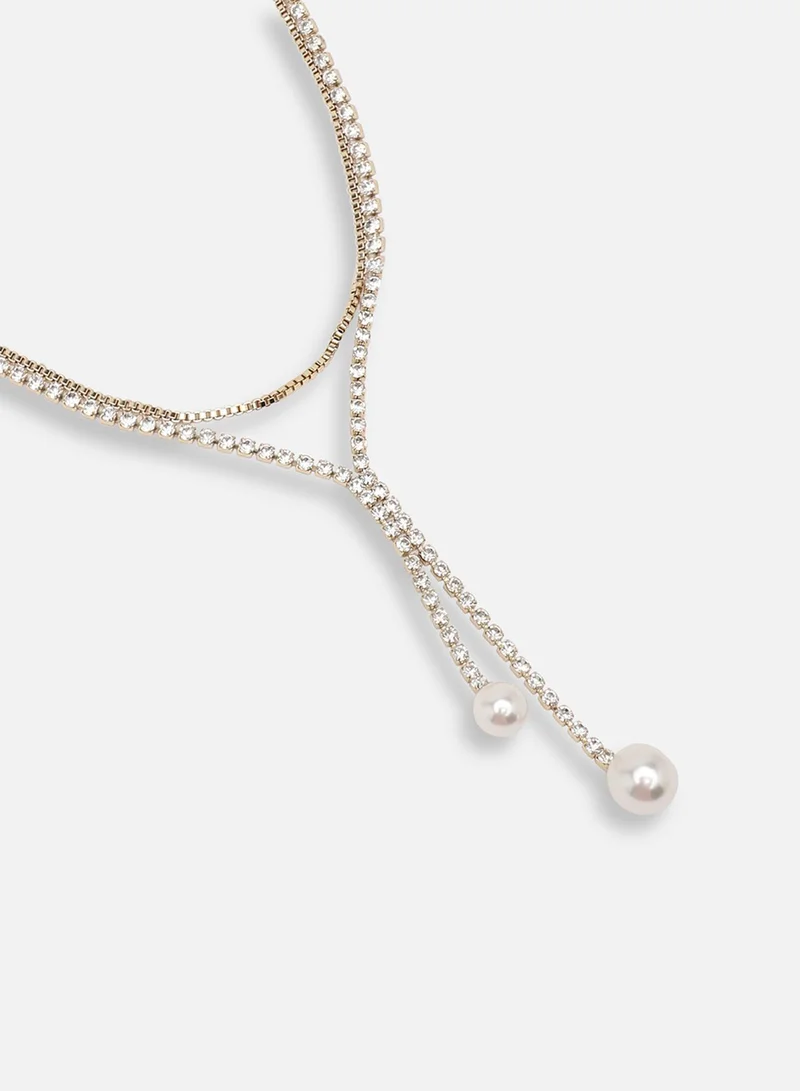 SOHI Party Multi-Layer Artificial Necklace Jewellery