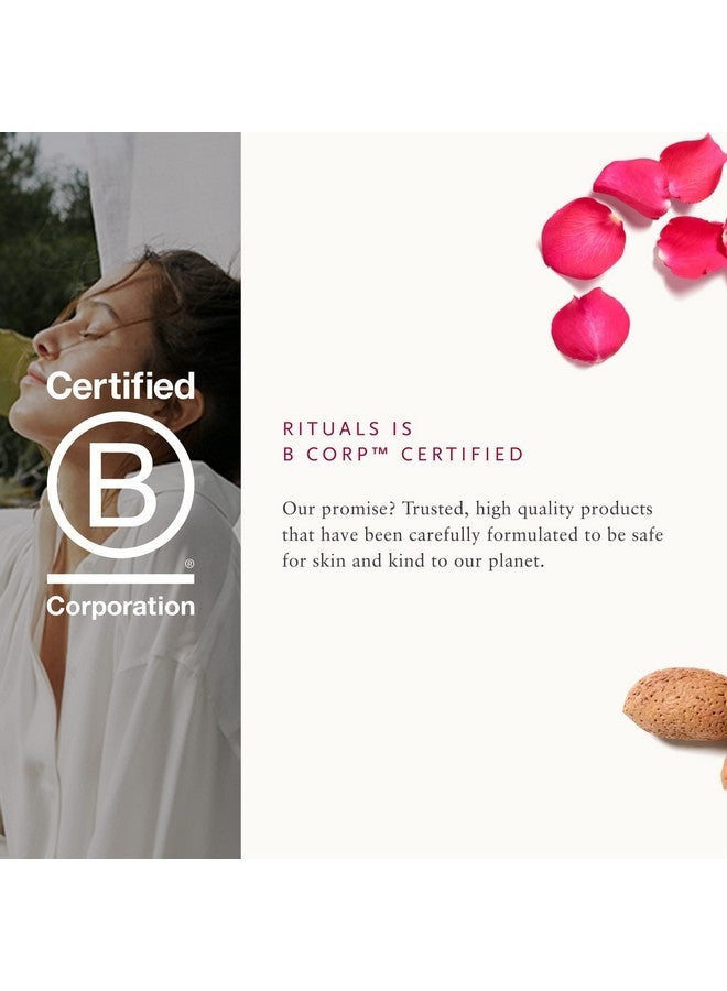 ريتوالز مجموعة هدايا ريتوالز لإعادة التوازن الأيورفيدي - جل استحمام رغوي، مقشر للجسم، كريم للجسم وشمعة بزيت الورد الهندي واللوز الحلو - متوسطة - Image 5