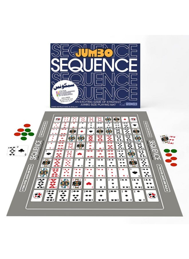 Kids Mandi Make A Jumbo Sequence Game - Family And Adults Board Game (Jumbo Sequence Game)  - Image 1