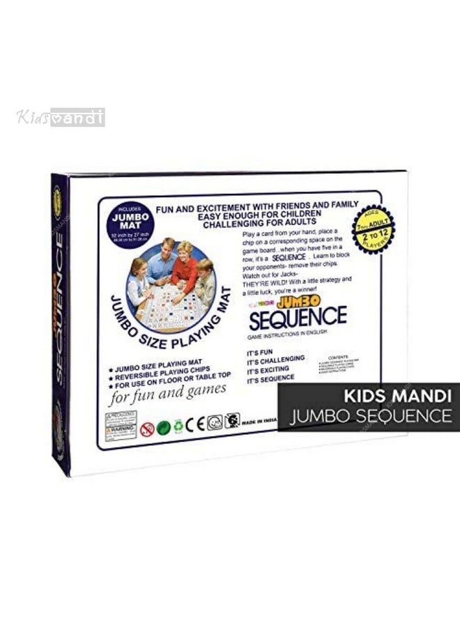 Kids Mandi Make A Jumbo Sequence Game - Family And Adults Board Game (Jumbo Sequence Game)  - Image 3