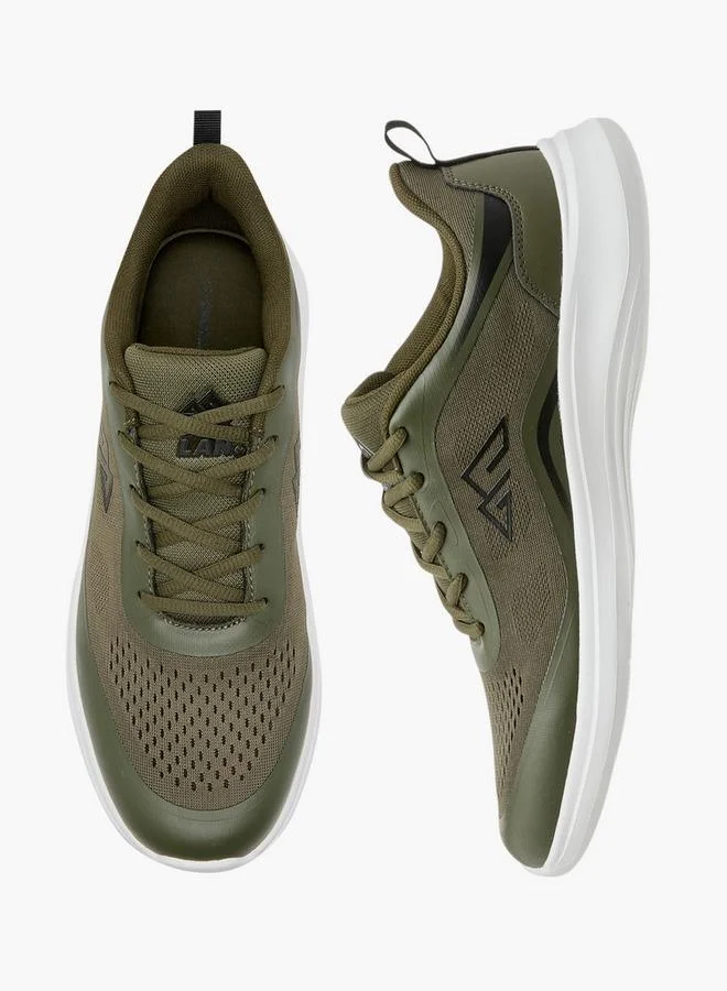 Oaklan by Shoexpress Textured Sports Shoes with Lace-Up Closure