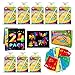 Decojoy Party Favors for Kids 48 Scratch Art Birthday Return Gifts Bulk Rainbow Scratch Paper Notebook 24 Set with Reusable Stencils Christmas Goodie Bags Stuffers for Girls Boys School Classroom - Image 3
