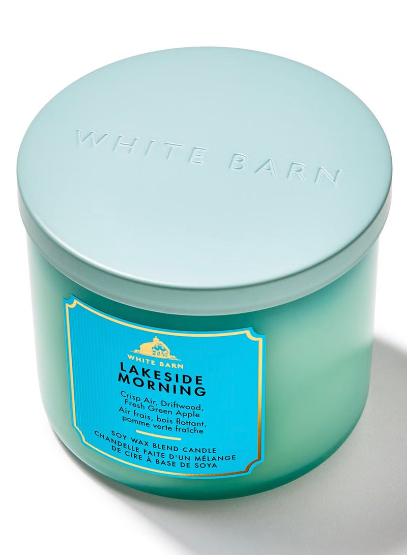 Bath & Body Works شمعة ثلاثية الفتيل على ضفاف البحيرة في الصباح - Image 2