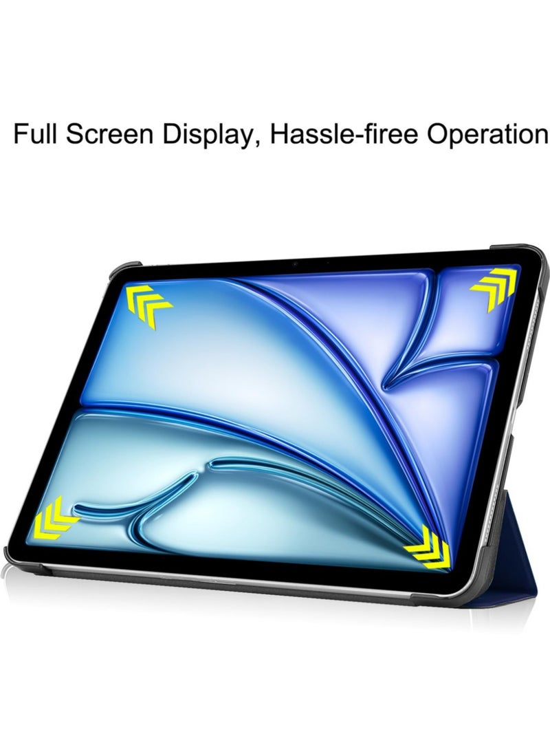 Slim Smart Trifold Stand Case iPad Air 13 Inch M2 Case 2024 / iPad Pro 12.9 Case (6th/5th Gen 2022/2021) - Blue