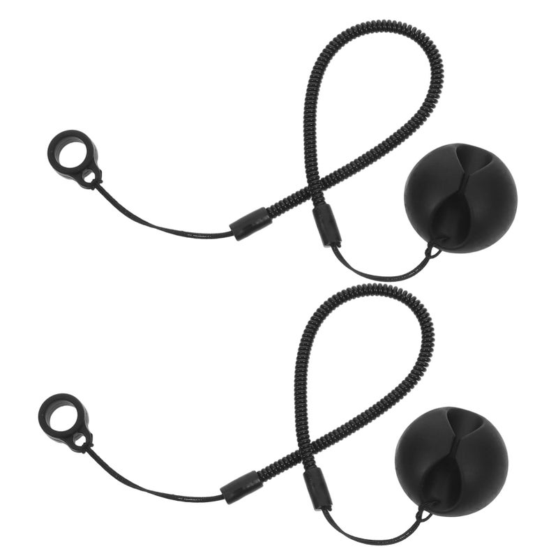 Retractable Pen Leash 2 Pack Anti-Slip Ring Stylus Lanyard 30X0.8X0.3CM - Image 2