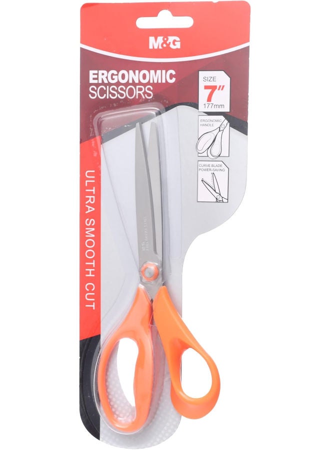 M&G Ergonomic Scissors, 7in Stainless Steel Blades for Smooth Cutting in Paper and Fabric - Image 3