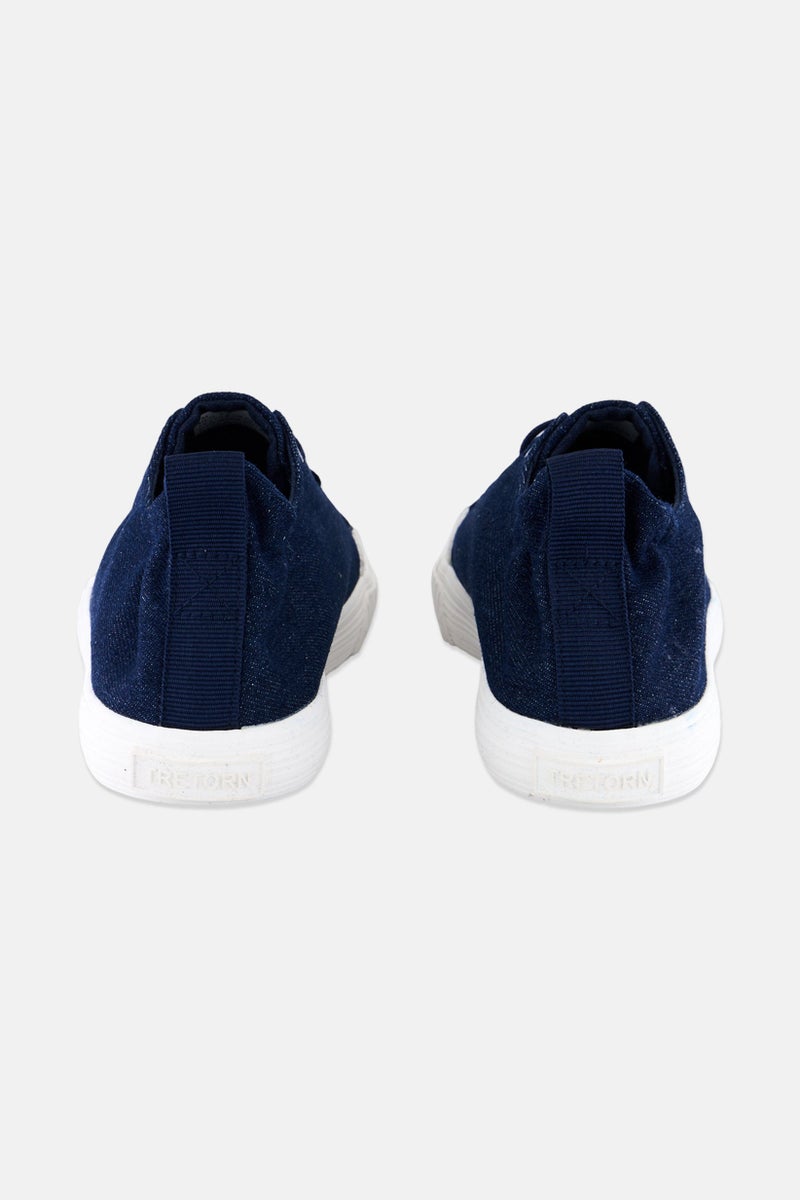Tretorn Women Lace Up Casual Desert Shoes, Dark Denim  - Image 3