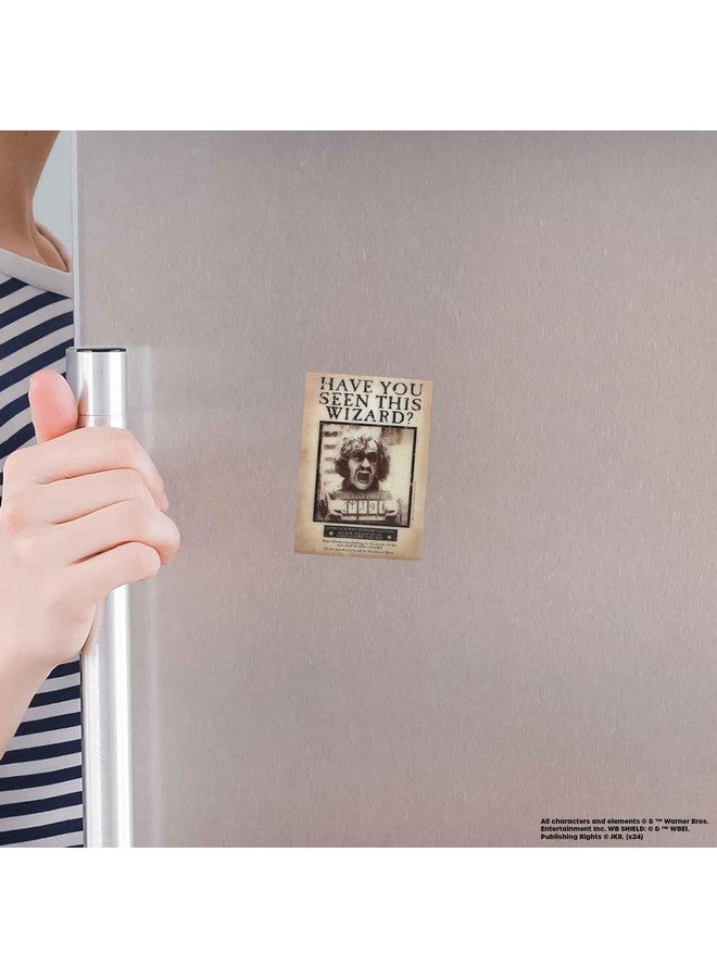 أوبن رود براندز مغناطيس معدني منقوش عليه عبارة "هل رأيت هذا الساحر" من هاري بوتر - مغناطيس أسود عتيق من سيريوس - فكرة هدية رائعة - Image 5