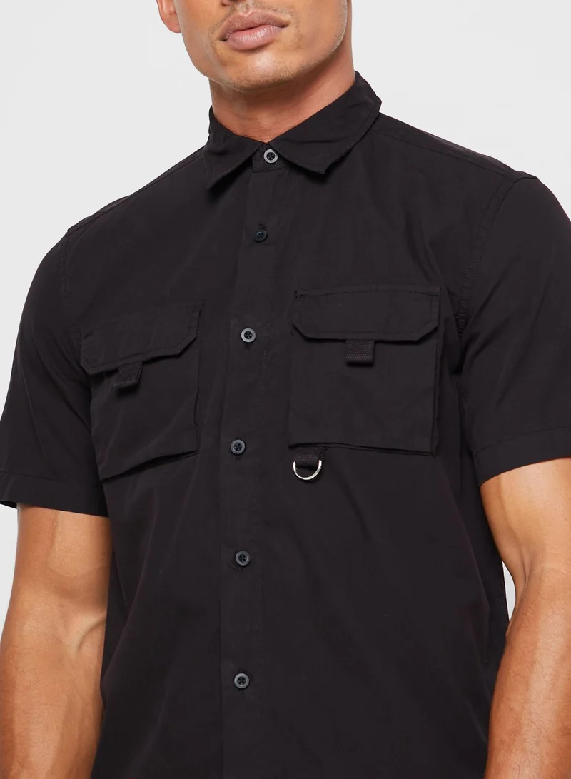 Seventy Five Shorts Sleeve Cargo Pocket Shirt