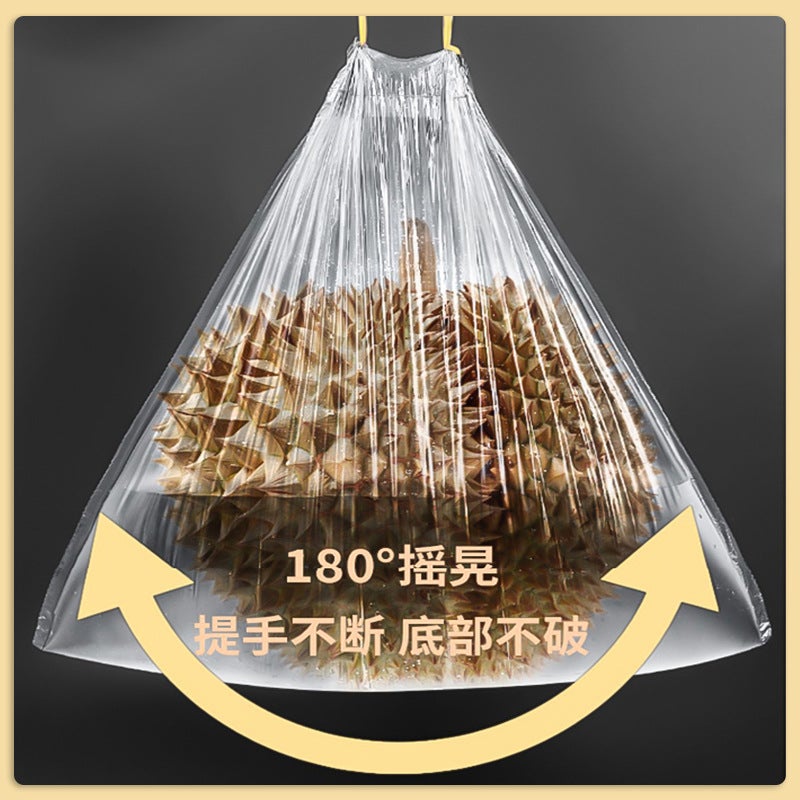 Drawstring Garbage Bag Household Thickened Portable Large Black Disposable Plastic Bag Garbage Bag Drawstring Type - Image 5