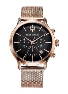 Maserati Epoca Men's Analog Quartz Rose Gold Stainless Steel Mesh Watch R8873618005 - 42mm  - Image 4