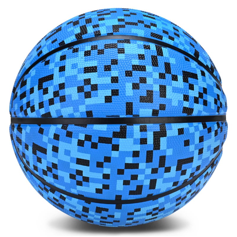 PECOGO Official Rubber Basketball 27.5" 29.5" Outdoor Indoor Mens Basketball Ball Size 5 Size 7 for Kids Youth Teen Boys and Girls Gift Ideas(Without Pump) - Image 1
