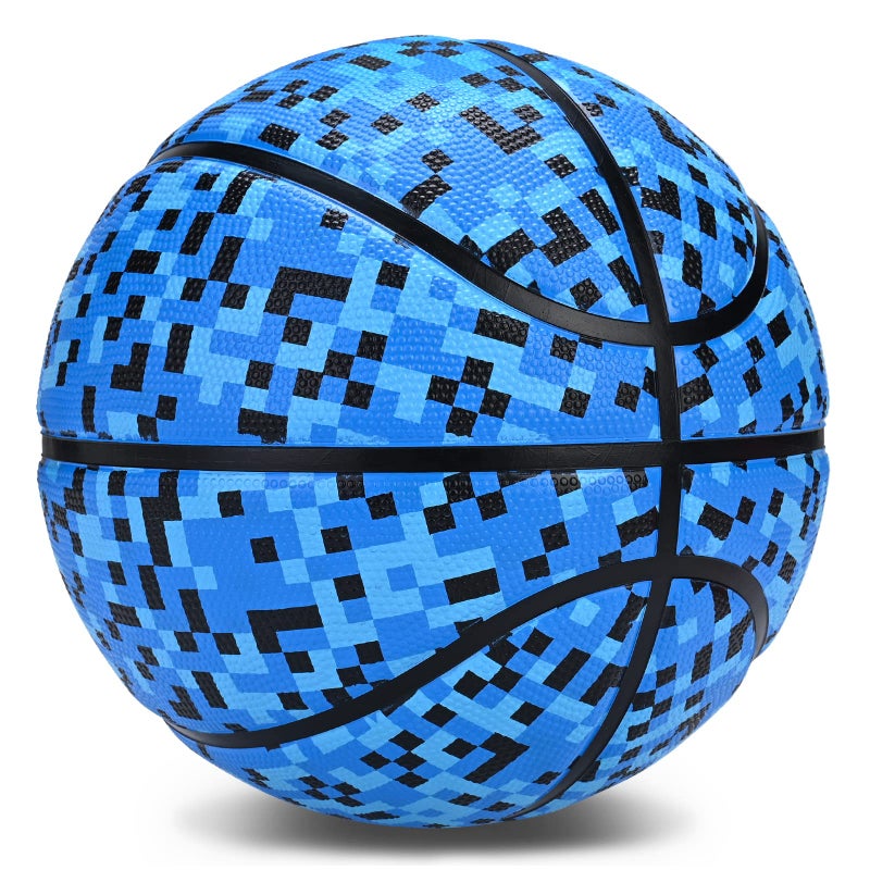 PECOGO Official Rubber Basketball 27.5" 29.5" Outdoor Indoor Mens Basketball Ball Size 5 Size 7 for Kids Youth Teen Boys and Girls Gift Ideas(Without Pump) - Image 3