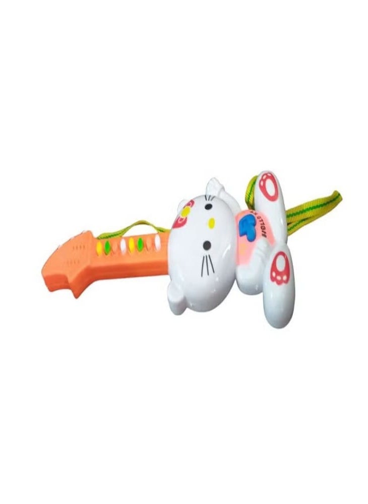 Generic - Hello Kitty baby small guitar, electronic keyboard music toy for kids, musical instrument toys. - Image 1