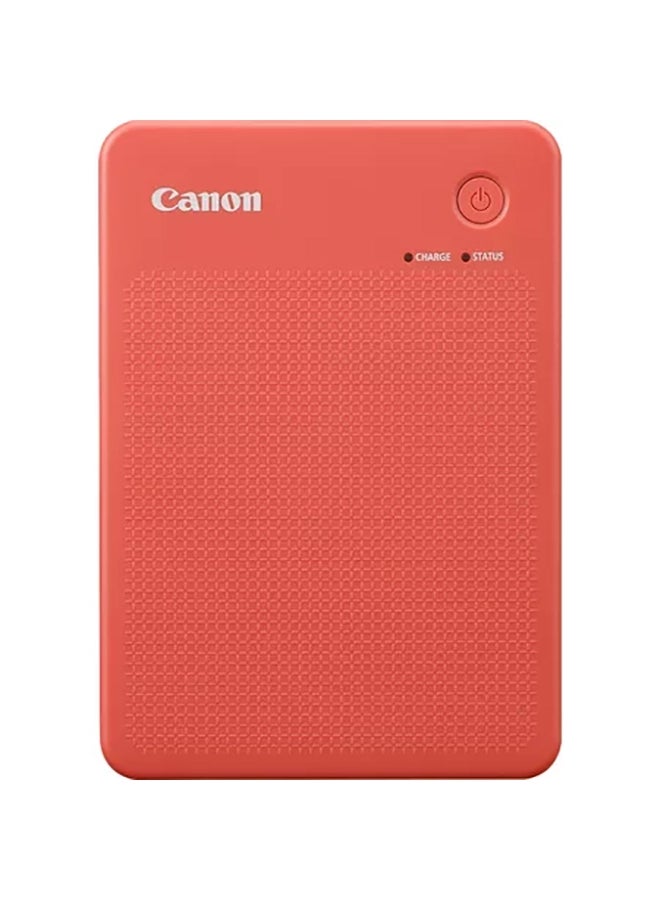 Canon SELPHY QX20 Portable Colour Photo Wireless Printer Terracotta Red - Image 1