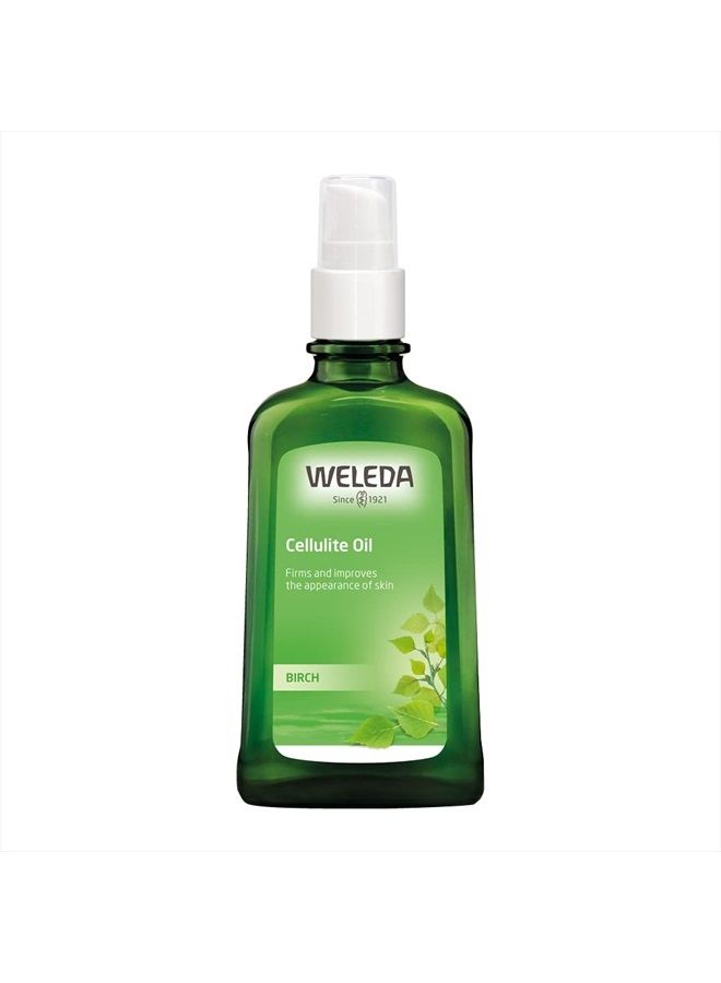 Weleda زيت الجسم المضاد للسيلوليت من البتولا 3.4 أونصة سائلة، زيت جسم غني بالنباتات مع زيوت البتولا، إكليل الجبل وزيت الجوجوبا - Image 1