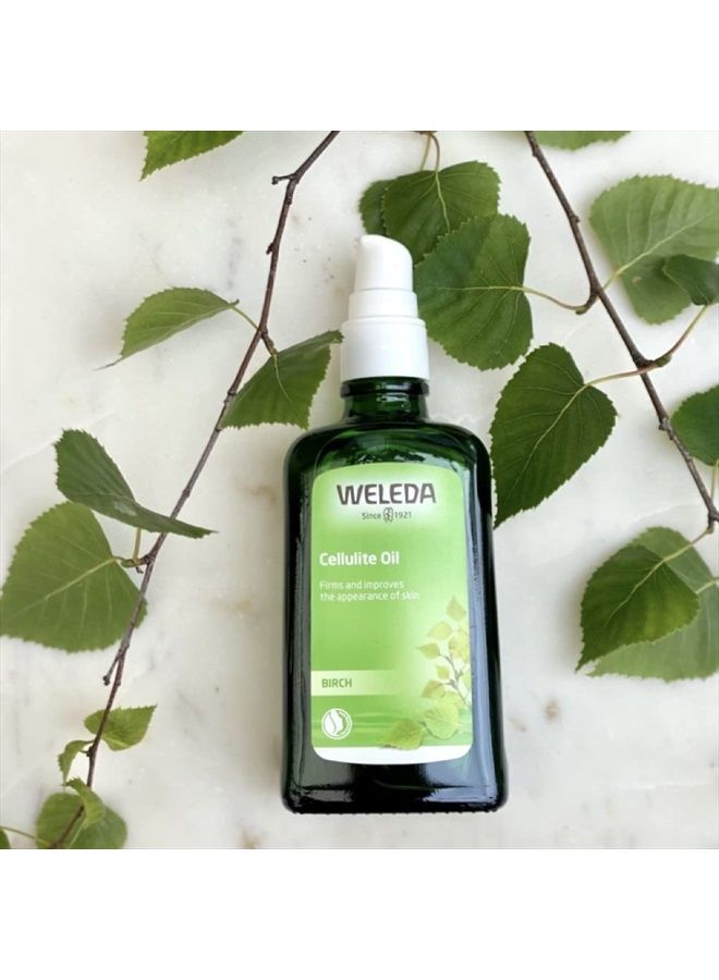Weleda زيت الجسم المضاد للسيلوليت من البتولا 3.4 أونصة سائلة، زيت جسم غني بالنباتات مع زيوت البتولا، إكليل الجبل وزيت الجوجوبا - Image 3