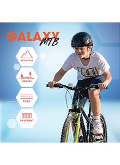 Spartan Galaxy Mountain Bicycle | 24 inch wheel size | 21 speed Shimano gears |For teens and adults |Blue & Orange  - Image 5