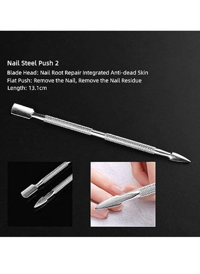 ORiTi 4 Pieces Cuticle Pusher Stainless Steel Cuticle Peeler Scraper Remove Gel Nail Polish  - Image 5