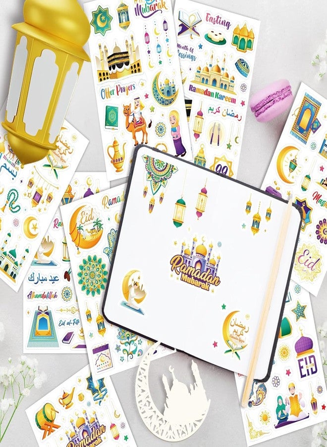 هواف ملصقات عيد مبارك من هواف، أكثر من 400 قطعة، 24 ورقة، ملصقات رمضان مبارك الإسلامية للعيد، يمكنك صنعها بنفسك، مناسبة للأطفال، الأعمال اليدوية، الهدايا، ملصقات لدفاتر القصاصات، ملصقات لتزيين سجلات القصاصات، ملصقات لتزيين المذكرات، ملصقات للكعبة المشرفة، ملصقات للقرآن الكريم، زينة الحفلات - Image 2