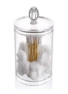 Hipiwe Cotton Ball and Swab Organizer with Lid Apothecary Acrylic Jar Makeup Cotton Organizer Bathroom Storage Canister Jar for Cotton Rounds Pads Q-tips Holder - pzsku/ZB451D0E6D194D83AA250Z/45/_/1693220145/45c86310-52d9-4bd8-bfe9-984a581566e4