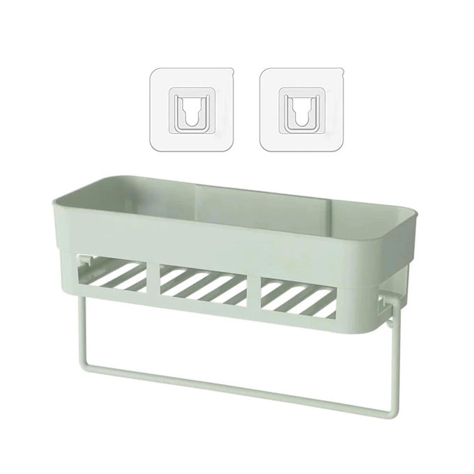 BATHROOM ORGANIZER BATHROOM RACK BATHROOM SHELF FOR WALL BATHROOM STAND SELFADHESIVE BATHROOM SHELF ORGANIZER NO DRILLING BATHROOM SHELVES WITH TOWEL HANGER 4
