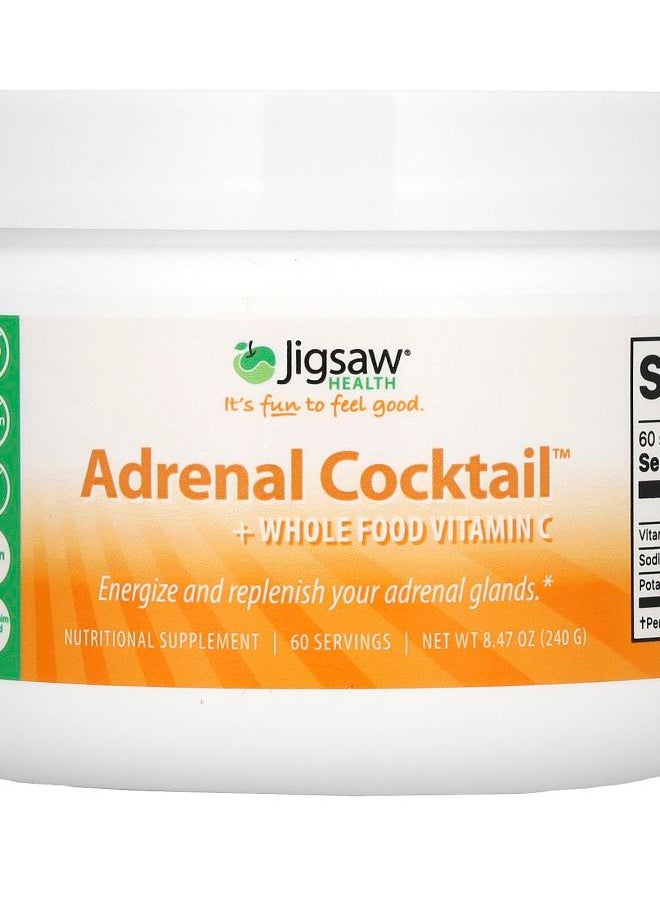 Jigsaw Health - Adrenal Cocktail + Wholefood Vitamin C 8.47 oz (240 g) - Image 1