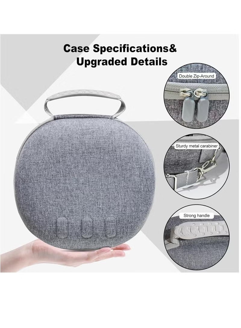 Arabest Waterproof Hard Case for Meta Oculus Quest 3 VR Gaming Headset and Touch Controllers Shockproof Carrying Bag Organizer Case with Mesh Pocket Suitable for Travel and Home Storage  - Image 2
