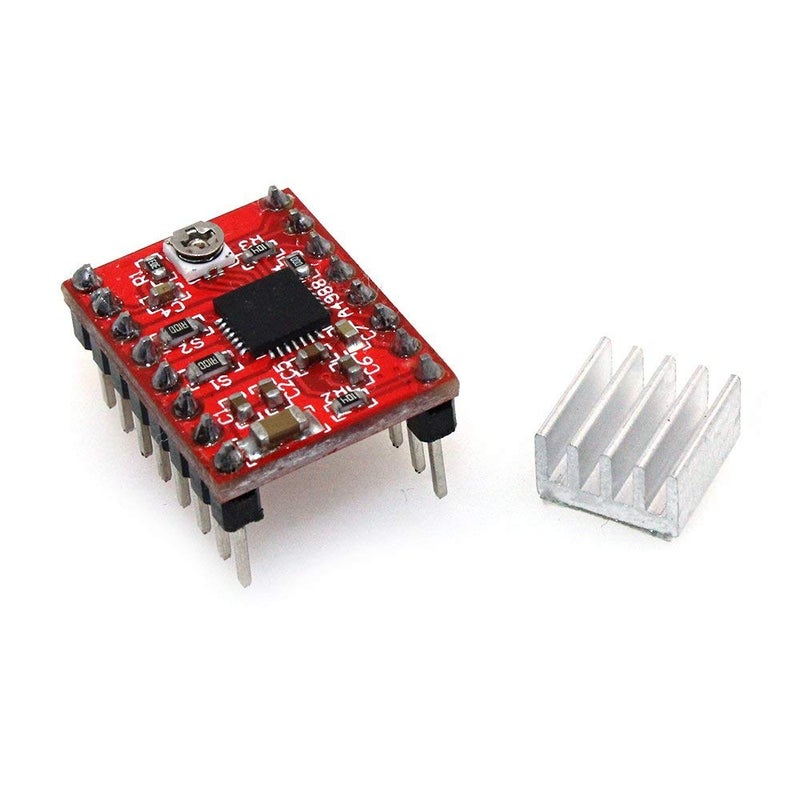 Electrobot A4988 Compatible Stepper Motor Diver Module with Heat Sink for 3D Printer Controller - Image 1