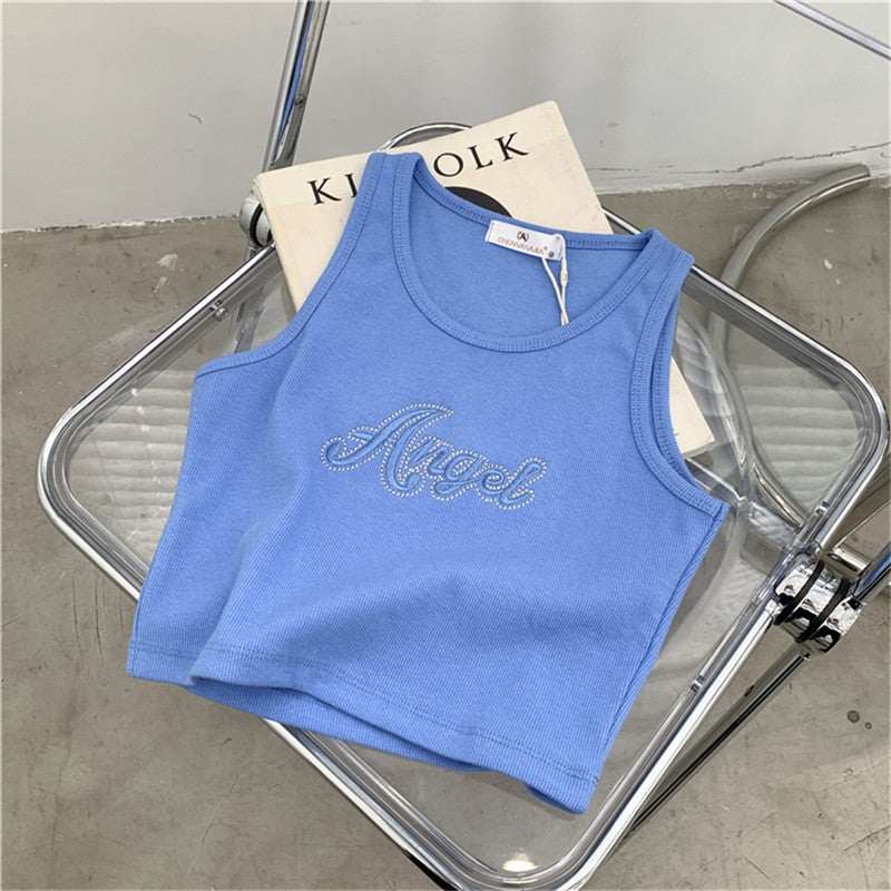 Women's Sleeveless Crop Top Vest - Image 4