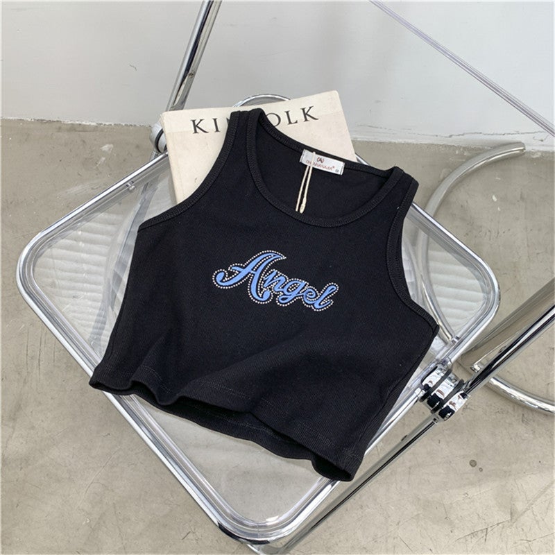 Women's Sleeveless Crop Top Vest - Image 3