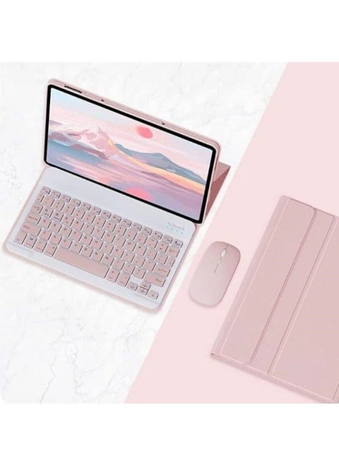 Arabic and English Keyboard Case Compatible with Honor Pad X9/X8 Pro 11.5 inch 2023, Detachable Wireless Keyboard Slim Leather Smart Cover with Mouse