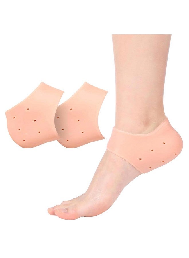Drumstone (ùó¶ùóΩùó≤ùó∞ùó∂ùóÆùóπ ùü≠ùü¨ ùó¨ùó≤ùóÆùóøùòÄ ùó™ùóÆùóøùóøùóÆùóªùòÅùòÜ) Anti-Crack Silicone Foot Protectors for Heel Pain Relief - Moisturizing Socks for Men and Women - Reusable and Washable Heel Pads for Dry, Cracked Heels - 1 Pair - Image 1