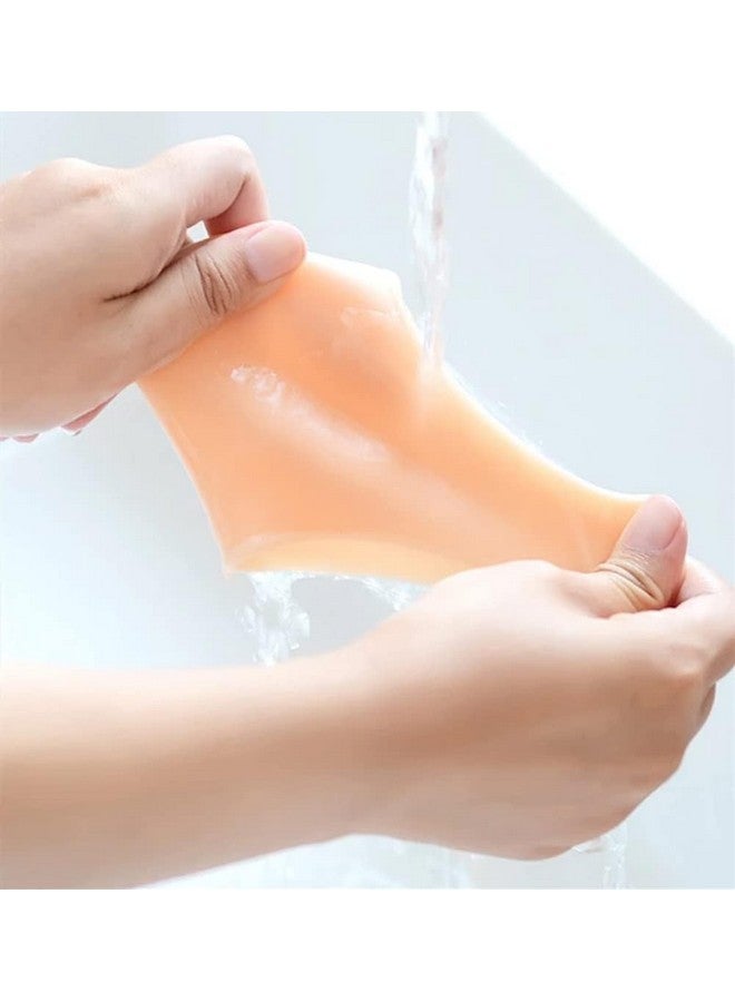 Drumstone (ùó¶ùóΩùó≤ùó∞ùó∂ùóÆùóπ ùü≠ùü¨ ùó¨ùó≤ùóÆùóøùòÄ ùó™ùóÆùóøùóøùóÆùóªùòÅùòÜ) Anti-Crack Silicone Foot Protectors for Heel Pain Relief - Moisturizing Socks for Men and Women - Reusable and Washable Heel Pads for Dry, Cracked Heels - 1 Pair - Image 5