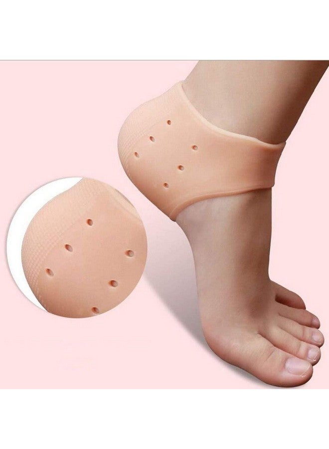 Drumstone (ùó¶ùóΩùó≤ùó∞ùó∂ùóÆùóπ ùü≠ùü¨ ùó¨ùó≤ùóÆùóøùòÄ ùó™ùóÆùóøùóøùóÆùóªùòÅùòÜ) Anti-Crack Silicone Foot Protectors for Heel Pain Relief - Moisturizing Socks for Men and Women - Reusable and Washable Heel Pads for Dry, Cracked Heels - 1 Pair - Image 3