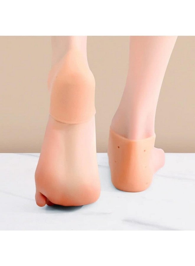 Drumstone (ùó¶ùóΩùó≤ùó∞ùó∂ùóÆùóπ ùü≠ùü¨ ùó¨ùó≤ùóÆùóøùòÄ ùó™ùóÆùóøùóøùóÆùóªùòÅùòÜ) Anti-Crack Silicone Foot Protectors for Heel Pain Relief - Moisturizing Socks for Men and Women - Reusable and Washable Heel Pads for Dry, Cracked Heels - 1 Pair - Image 4