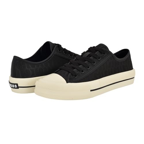 Guess Women's Carey Sneaker, Black Logo 001, 7.5 - Image 2