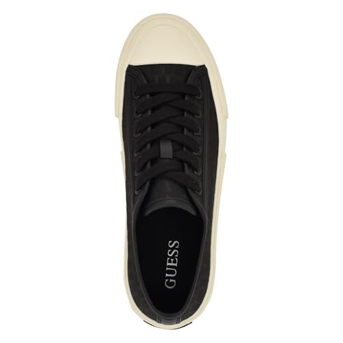 Guess Women's Carey Sneaker, Black Logo 001, 7.5 - Image 5