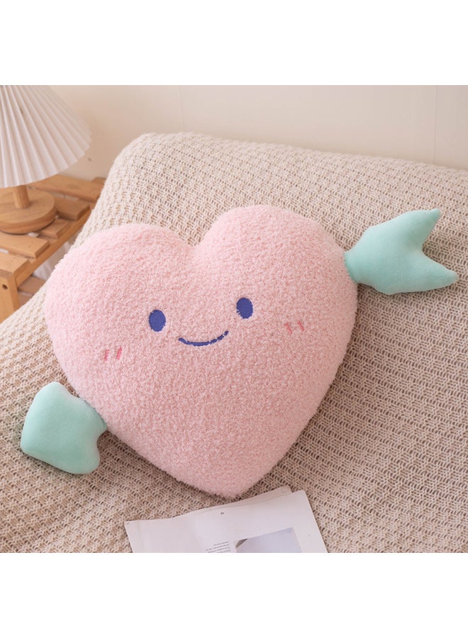 Cute Cloud Pillow Special-shaped Sofa Donut Pillow Living Room Bedroom Back Cushion Bay Window Bedside Pillow Girl-Specifications:Love-40cm-Color:40-50cm - Image 1