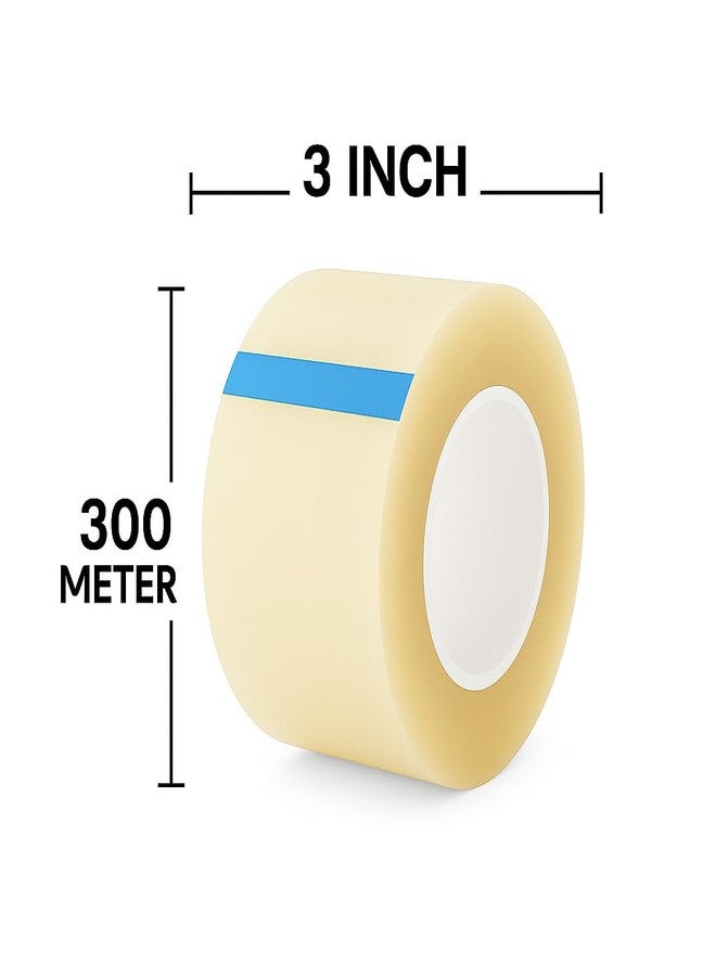 ELATAPES BOPP Packaging & Crafting Transparent Tape For Office, Industries, DIY & House Decoration, High Strength Heavy Duty Industrial Packaging Tape (Set of 2) (3 inch X 300 meter) - Image 3