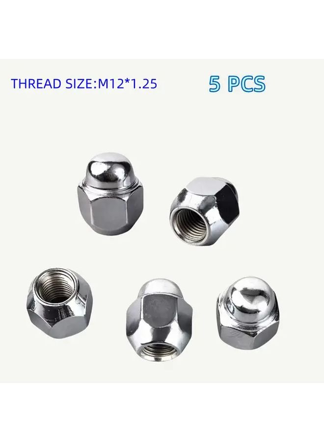 M12x1 25 Wheel Lug Nuts Set Of 5 Pcs Compatible With Nissan Sedans And SUVs - Image 1