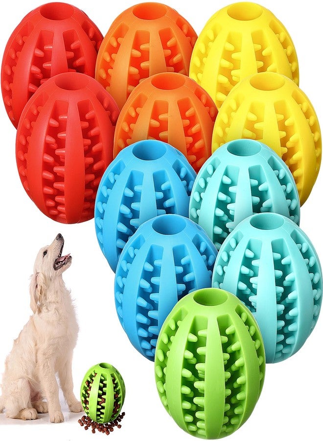 Suilung 12 Pcs Dog Treat Toy Balls Bulk Interactive Dog Puzzle Toys Dispensing Puppy Balls for Teething Chew Enrichment for Boredom and Brain Stimulating Game to Keep Them Busy(Large) - Image 1