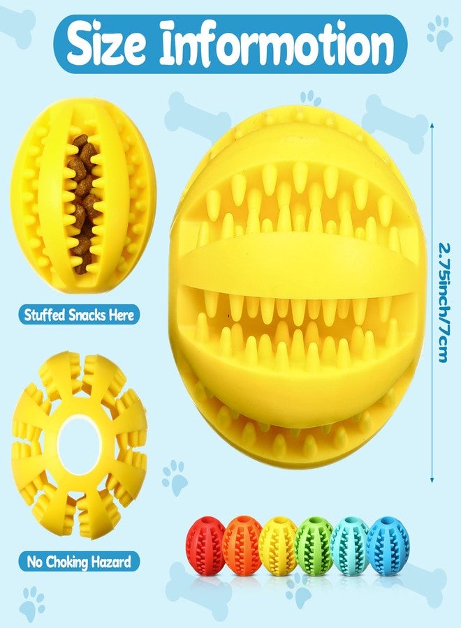 Suilung 12 Pcs Dog Treat Toy Balls Bulk Interactive Dog Puzzle Toys Dispensing Puppy Balls for Teething Chew Enrichment for Boredom and Brain Stimulating Game to Keep Them Busy(Large) - Image 2