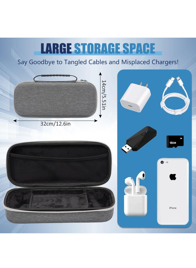 Generic For PlayStation Portal Remote Player Carrying Case, EVA Hard Shockproof Storage Bag for PS5 Accessories (Grey)  - Image 5