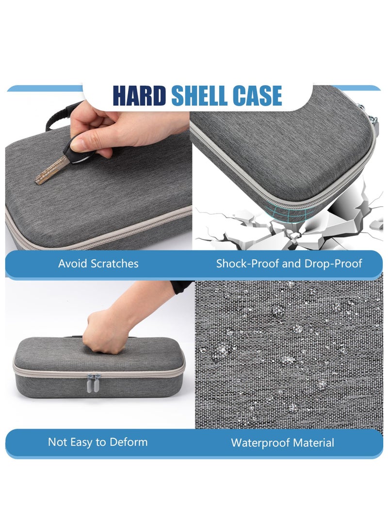 Generic For PlayStation Portal Remote Player Carrying Case, EVA Hard Shockproof Storage Bag for PS5 Accessories (Grey)  - Image 4