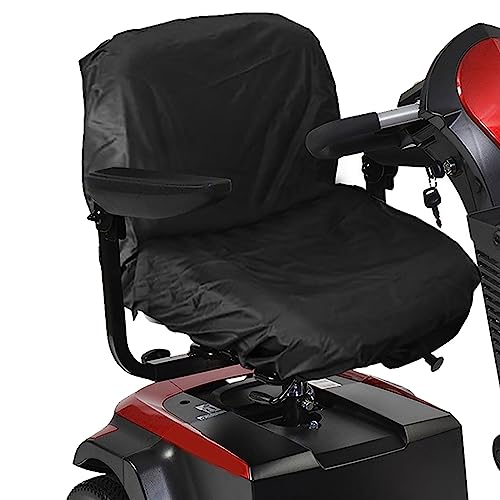 Segutage Mobility Scooter Cover Professional Waterproof Seat Cover Waterproof Nylon Electric Scooter Cover for Electric Wheelchairs Mobility Scooter Black - Image 1